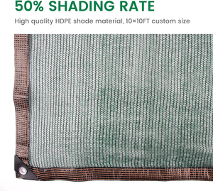 Voile d'ombrage <span class=keywords><strong>verte</strong></span> tissée pour extérieur avec œillets, filet respirant durable anti-gel pour jardin, bricolage et maison. - Product Image 2