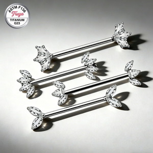 Anillo <span class=keywords><strong>de</strong></span> Pezón Sexy Freya para Mujer, Joyería <span class=keywords><strong>de</strong></span> Piercing <span class=keywords><strong>de</strong></span> Pezón <span class=keywords><strong>de</strong></span> Titanio G23, Piercing <span class=keywords><strong>de</strong></span> Seno con Zirconia, Joyería Corporal <span class=keywords><strong>de</strong></span> Moda - Product Image 5
