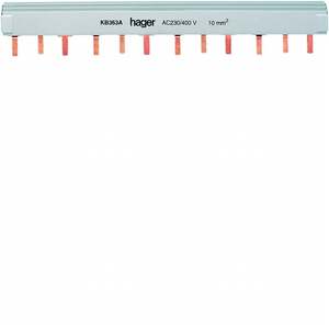 KB363A Personalizzabile con moduli DIN 3P 12 per busbar Hagers - Product Image 1