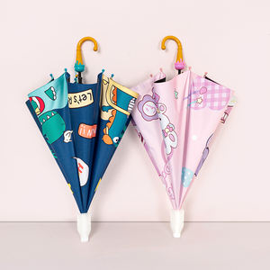 Paraguas Infantil Personalizado, Impermeable, con Estampado de Dibujos Animados, Control Semiautomático, Paraguas Recto para Niños, Paraguas para la Lluvia - Product Image 5