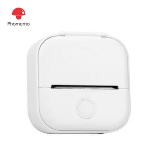 Dropshipping Phomemo T02 Mini Portable No Ink Need Wireless Bluetooth Thermal Pocket Printer For 53 Mm Sticker Paper