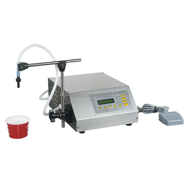 160 Semi Automatic 2-3500ml Digital Control Water Juice Milk Filler Liquid Bottle Filling Machine