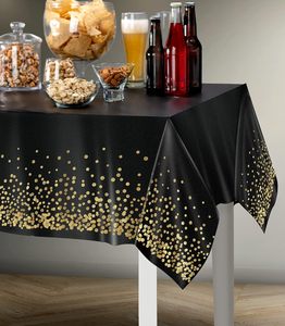 Luxus rechteckige Gold Dot Design Tischdecke Einweg Hochzeits zeremonie Tischdecke Trendy Tischdecken - Product Image 2