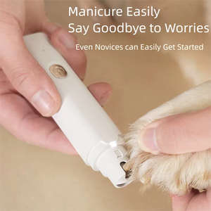 2026 रिचार्जेबल यूएसबी कुत्ते नाखून क्लिपर्स एब्स शांत पालतू नाखून ग्रोमिंग ट्रिमर सुविधा पोर्टेबल बिल्ली पंजे पंजे पंजे - Product Image 6