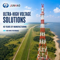 Tour de transmission électrique galvanisée à chaud JH-power Line Tower, pour distribution d'énergie extérieure, 550KV 630A/200A, 6 prises, IP54