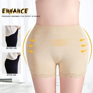 Nuovi Pantaloni Modellanti da Donna con Controllo Pancia, Sollevamento Fianchi e Risvolto, con Finiture <span class=keywords><strong>in</strong></span> Pizzo, Imbottiture sui Fianchi e Modellamento <span class=keywords><strong>Vita</strong></span>/Pancia - Product Image 3