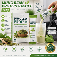 Protéine de haricot mungo en sachet individuel 30g – Poudre protéinée végétale végane pour la gym, l'hôtel, les voyages – Pour propriétaires de marques et distributeurs