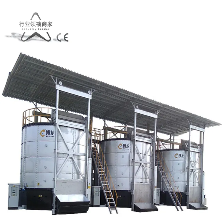 garbage recycling food waste composting machine compost machine production line municipal solid waste to compost
