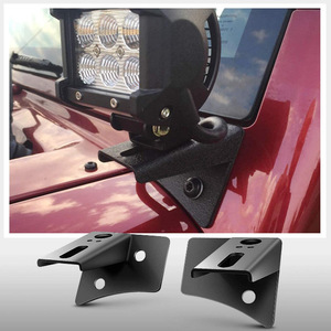 Soporte de montaje de luces delanteras de acero para iluminación auxiliar todoterreno, camión 4x4, Jeep - Product Image 4
