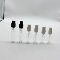 Nouvelle conception de flacon transparent pour huiles essentielles, format voyage, 2 ml, 3 ml, mini flacon pulvérisateur en verre