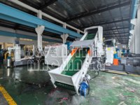 Machine de granulation pour sacs tissés en plastique industriel et de production de granulés pour le compactage de tissus non tissés