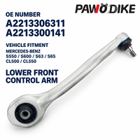 Lengan Kontrol Bawah Depan OE A2213306311 dan A2213300141 untuk Mercedes Benz S550 S600 S63 S65 CL500 CL550 Sistem Chassis Lengkap