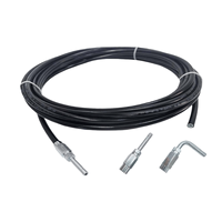 Manguera de Goma de Alta Presión con Cabezal de Polipropileno Rígido, Modelo de Freno Hidráulico para Remolque, Accesorios para Tubos, Tubo Flexible de Nailon, Tubo Rígido