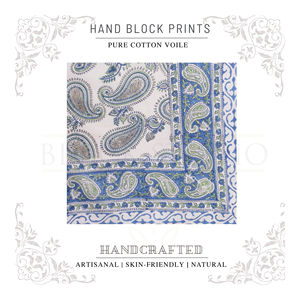 Sarong de Algodón con Estampado a Mano a Excelente Precio para Mujer, Ligero, para Usar como Cubrebañador, Ropa de Playa y Resort para el Verano - Product Image 4