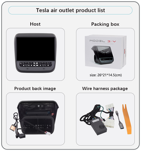 Cho Tesla mô hình 3/Y 15.6 inch hành khách giải trí màn hình phía sau điều hòa không khí Bảng điều chỉnh USB LCD thông minh nút vật lý Knob - Product Image 2