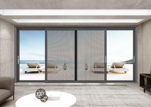 Puerta Corredera de Tres Rieles Personalizable 155-72, Serie <span class=keywords><strong>Interir</strong></span>, Diseño de Puerta Corredera de Aluminio de Alta Calidad con Malla - Product Image 2