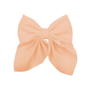 Pince à cheveux en tissu avec nœud élégant, couleur unie, pince bec de canard latérale pour femme, accessoires capillaires - Product Image 4