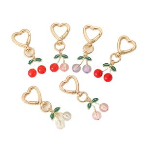 Popular Love Cherry Keychain Cute Bag Bag Accessories Cherry Pendant Key <b>Small</b> Pendant - Product Image 5