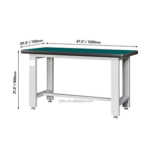 Customizable Steel Workbench with Adjustable Height Foldable Durable Mechanical <b>Worktable</b> Featuring Bearing Optional Drawer - Product Image 1