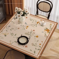 Nouveau modèle 2026 Tapis de jeu de Mahjong carré pliable avec pieds en métal, en microfibre de silicone, imperméable, silencieux, épaissi et insonorisant