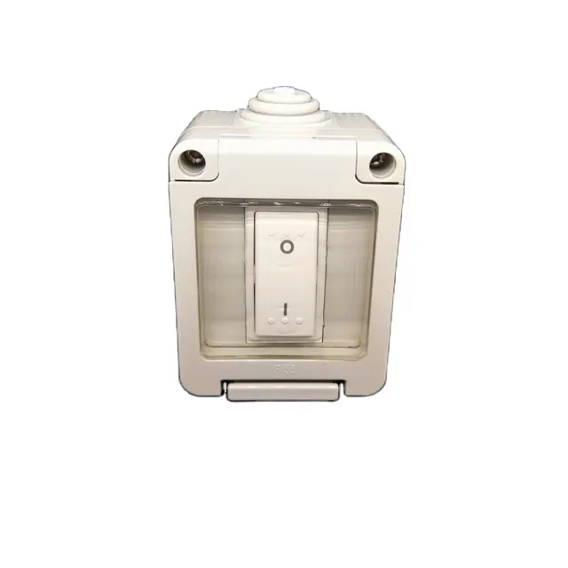 13A 220-250v IP55 uk waterproof Dust-proof outdoor european electronic light button switch