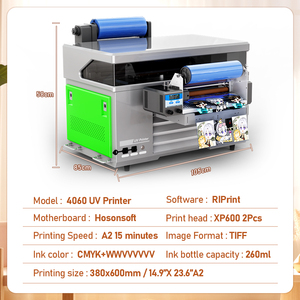 Impresora Plana UV 4060, Impresora UV para Barniz y Adhesivos, Máquina Automática de Impresión UV para Carcasas de Teléfono y Botellas - Product Image 2