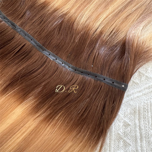 2026 New <strong>Design</strong> Seamless Human Hair Twins Hole Invisible Butterfly <strong>Weft</strong> Double Drawn Injected Xo <strong>Weft</strong> Hair Extensions - Product Image 4