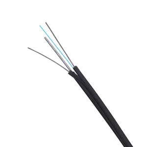 LSZH Flat Ftth Drop Single Mode Black 3 steel wire 1 core 2km 3km 72 96 G652D Communication multicore ftth fiber optical cable