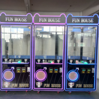 Maison d'amusement à pièces d'intérieur Arcade cadeau poupée Machine grue griffe Machine jouets à vendre pour les centres de jeux pince à griffes