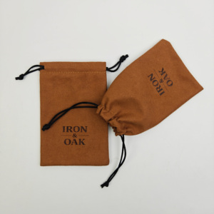 Pochette à cordon en microfibre avec logo personnalisé pour bijoux, flacon de parfum, bougie, emballage cadeau, sac anti-poussière personnalisé - Product Image 1