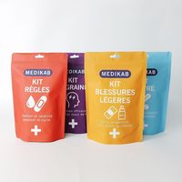 Sachet Doypack personnalisé à faible MOQ avec fermeture éclair, pour aliments et friandises pour animaux (chats, chiens), avec trou de suspension, anti-odeur, en plastique