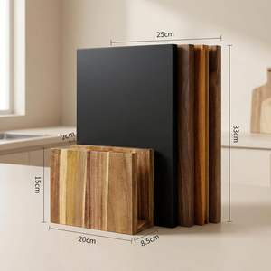 Ensemble de planches à découper en forme de livres avec support pour la cuisine, ensemble de 3 planches à découper en bois d'acacia ressemblant à des livres pour <span class=keywords><strong>les</strong></span> <span class=keywords><strong>légumes</strong></span> - Product Image 3