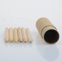 Ensemble de crayons de couleur en bois pour enfants dessin animé promotionnel pour enfants crayons de couleur en bois 3 couleurs/3.5 en ensemble de crayons de couleur