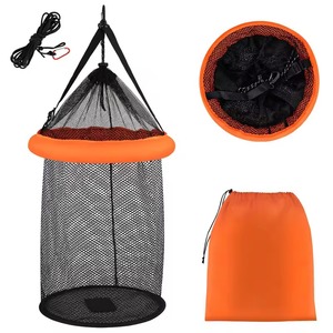 <span class=keywords><strong>Panier</strong></span> de pêche circulaire flottant, filet de pêche pliable en tissu maillé, portable, pour la protection des poissons en rivière et en mer - Product Image 1
