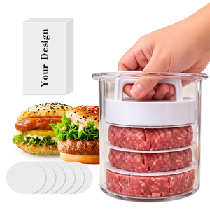 Machine à galettes de burger en plastique ABS écologique pour magasins indépendants, outil de cuisine manuel créatif pour la maison - Product Image 1