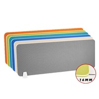 Cloison de bureau moderne minimaliste en acier avec écran en maille tissée pour intérieur, fixation par pince