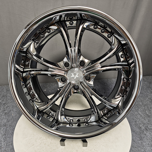 Viaol Chrome 2 pièces jantes forgées jantes en alliage 5x120 4x100 5x108 6x139.7 5*114.3 pour X8 C7 C8 M2 M3 <span class=keywords><strong>Mustang</strong></span> F12 GTR Camaro - Product Image 4