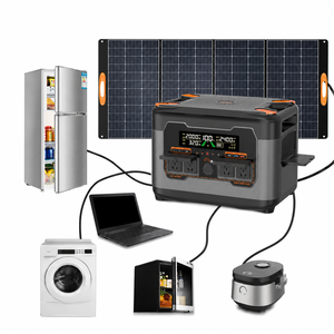 Station d'alimentation portable 300W 1000W 2000W 5120W à onde sinusoïdale pure, générateur solaire avec recharge automobile - Product Image 4
