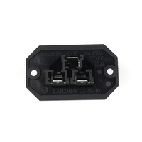 Connecteur IEC 16A 20A 250V à montage sur panneau frontal, borne à 1 sortie, usage industriel, laiton, cuivre, nylon, 6,3 mm, CCC TUV CE KC SAA pour