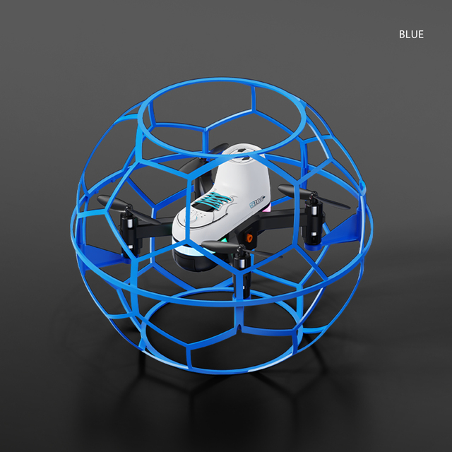 YL16 Soccer Pattern LED Light Competition Racing Flying Football Altitude Hold Mode Gradient Lighting Grid Full Protection Drone