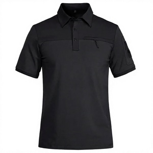 เสื้อเชิ้ตแขนสั้นผู้ชาย ผ้าโพลีเอสเตอร์ผสมคอตตอน ทรงปกติ ลายเรียบ มีกระเป๋า เหมาะสำหรับกิจกรรมกลางแจ้ง ใช้งานได้หลากหลาย สวมใส่สบายๆ หรือเป็นชุดทำงาน - Product Image 4