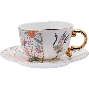 New <strong>Chinese</strong> Irregular Porcelain Coffee Mug Ceramic Coffee <strong>Cup</strong> and Afternoon <strong>Tea</strong> <strong>Cup</strong> Set