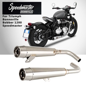 Escape para motocicleta Escape para <span class=keywords><strong>Triumph</strong></span> Bonneville <span class=keywords><strong>Bobber</strong></span> 1200 Speedmaster silenciador motocicleta Exhuatst sistema Header Pipe - Product Image 1