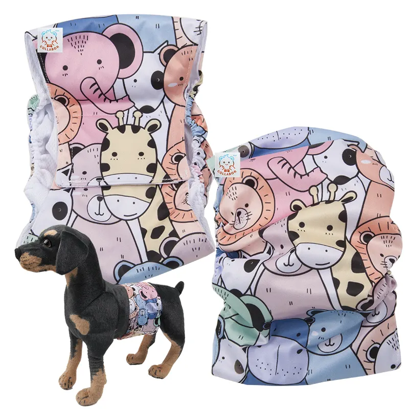COLLABOR English Dachshund Xl Dog Diapers Super Absorbent Training Pee Pad Dog Diapers Assorted Dog Denim Diaper