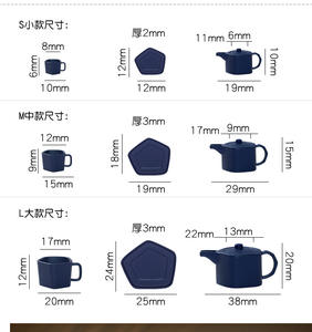 Miglior prezzo 1:6 1:12 casa delle bambole piccola Mini teiera in miniatura 1 pentola + 2 tazze + 2 piatti in metallo Mini bollitore Set da tè giocattolo - Product Image 6