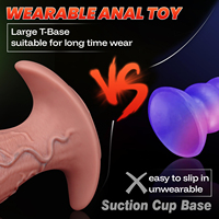 Superbe Plug Anal Réaliste Écologique Épais et Imperméable en Silicone Liquide Grand Format, Dildos Souples Effet Chair pour SM