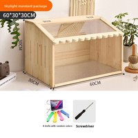 Boîte d'alimentation pour poulets en bois, luxueuse, florale et moelleuse, avec contrôle de la température, convient au salon, nid et cage pour petits animaux