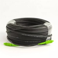 Harga Pabrik Kabel Fiber Optik Drop Core 1 Core 100 150 200 Meter SC UPC LC UPC Patch Cord