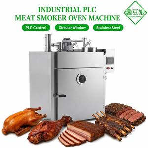 Machine à fumer la viande avec contrôle PLC automatique et interrupteur d'arrêt d'urgence, pour saucisses, <span class=keywords><strong>jambon</strong></span>, hanche, brisket, côtes et poulet - Product Image 1
