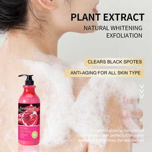 Gel de Baño Blanqueador Orgánico Nutritivo de Marca Privada 1.38L con Niacinamida, Aroma Refrescante a Granada Roja - Product Image 6
